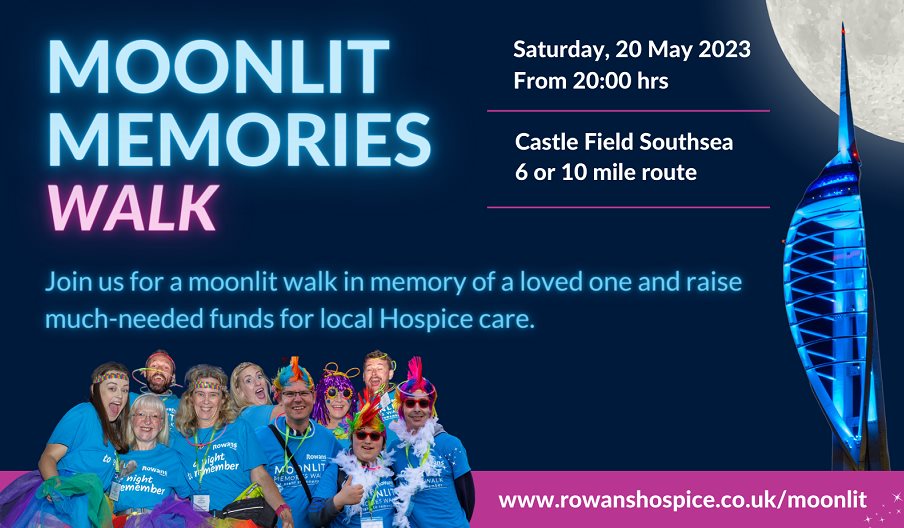 A group taking part in the Moonlit Memories Walk