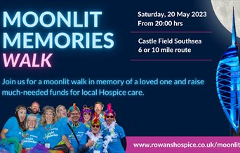 A group taking part in the Moonlit Memories Walk