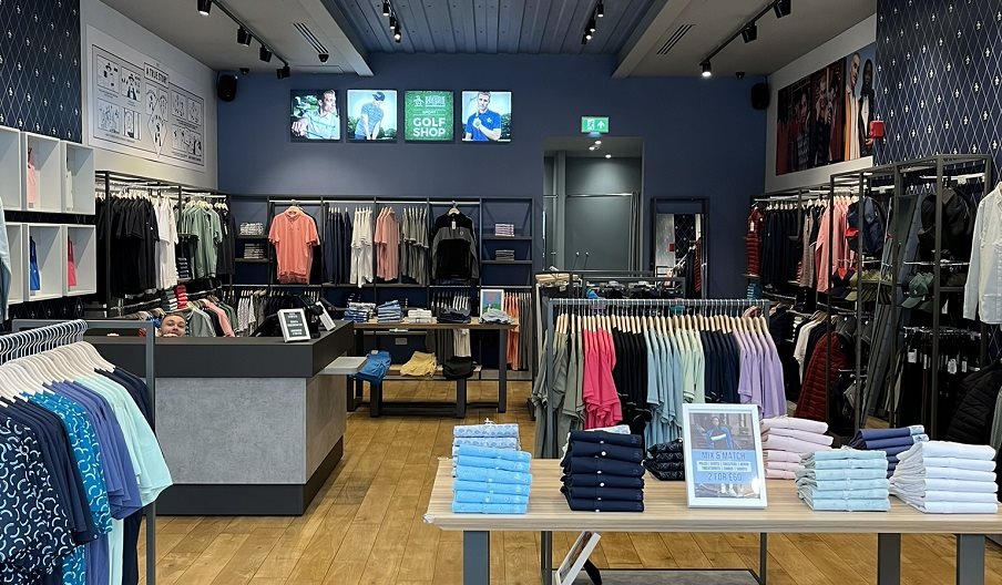 Shirts and other men's clothes for sale at Original Penguin in Gunwharf Quays