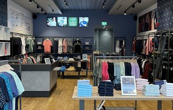 Shirts and other men's clothes for sale at Original Penguin in Gunwharf Quays