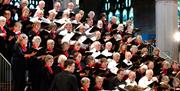 Photograph showing members of the Portsmouth Choral Union performing