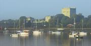 Portchester Castle by the sea ©English Heritage