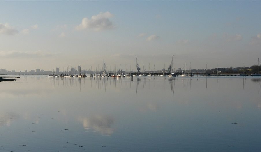 View out over Portsmouth Harbour