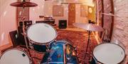 View of Room 2 at Southsea Sound from behind the drum kit