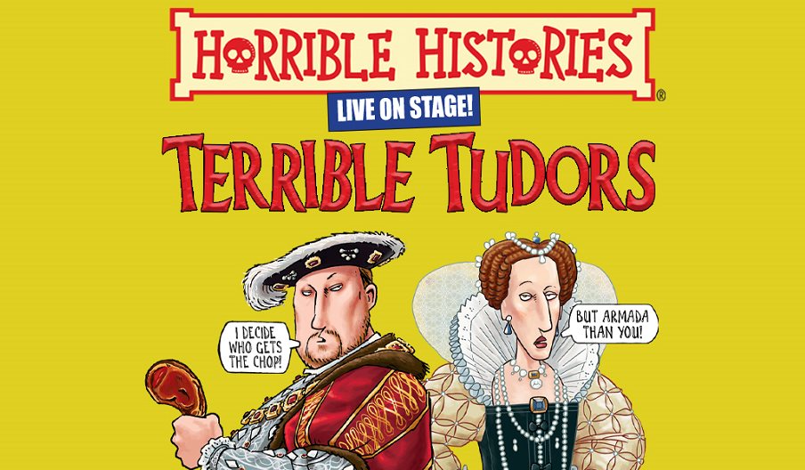 Press illustration for Horrible Histories: Terrible Tudors