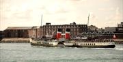 Waverley sailing out of Portsmouth Harbour