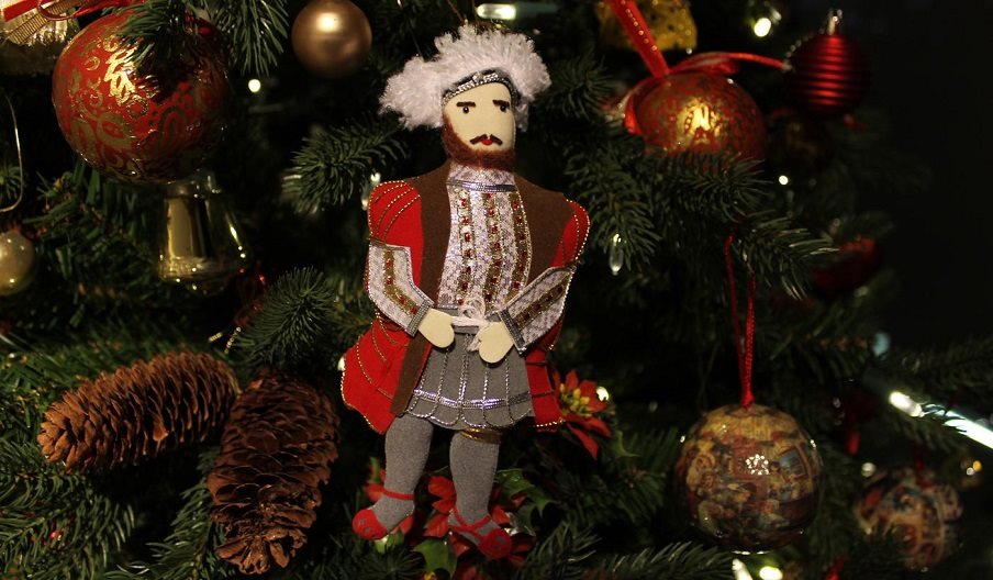 A Christmas Tree decoration in the shape of King Henry VIII