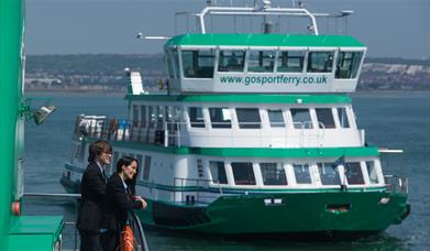 One of the Gosport Ferries on the water