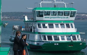 One of the Gosport Ferries on the water