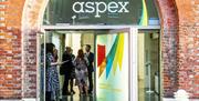 Front entrance to Aspex Gallery