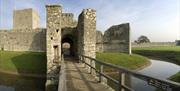 Portchester Castle Moat ©English Heritage
