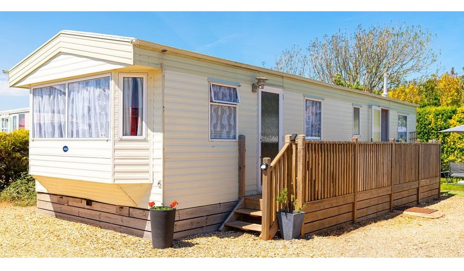 One of the static caravans available from Southsea Caravans