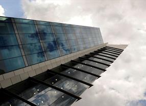 Upward shot of the Blade building in Reading 