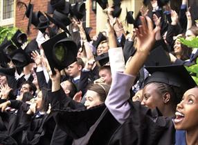 graduates celebrating