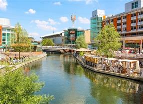 The Oracle Shopping Centre Riverside in Reading