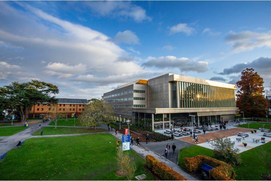 quad with library on right hand side