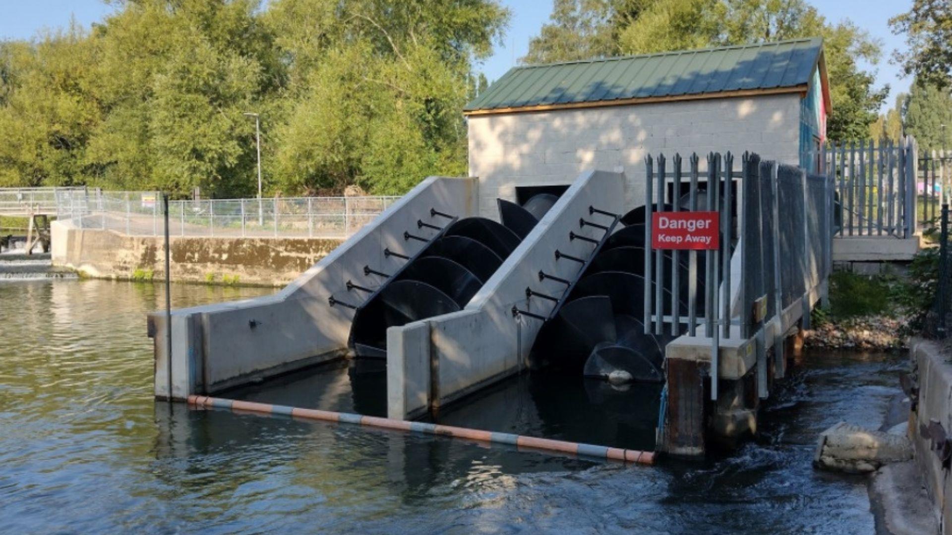 archimedes screws at Reading Hydro