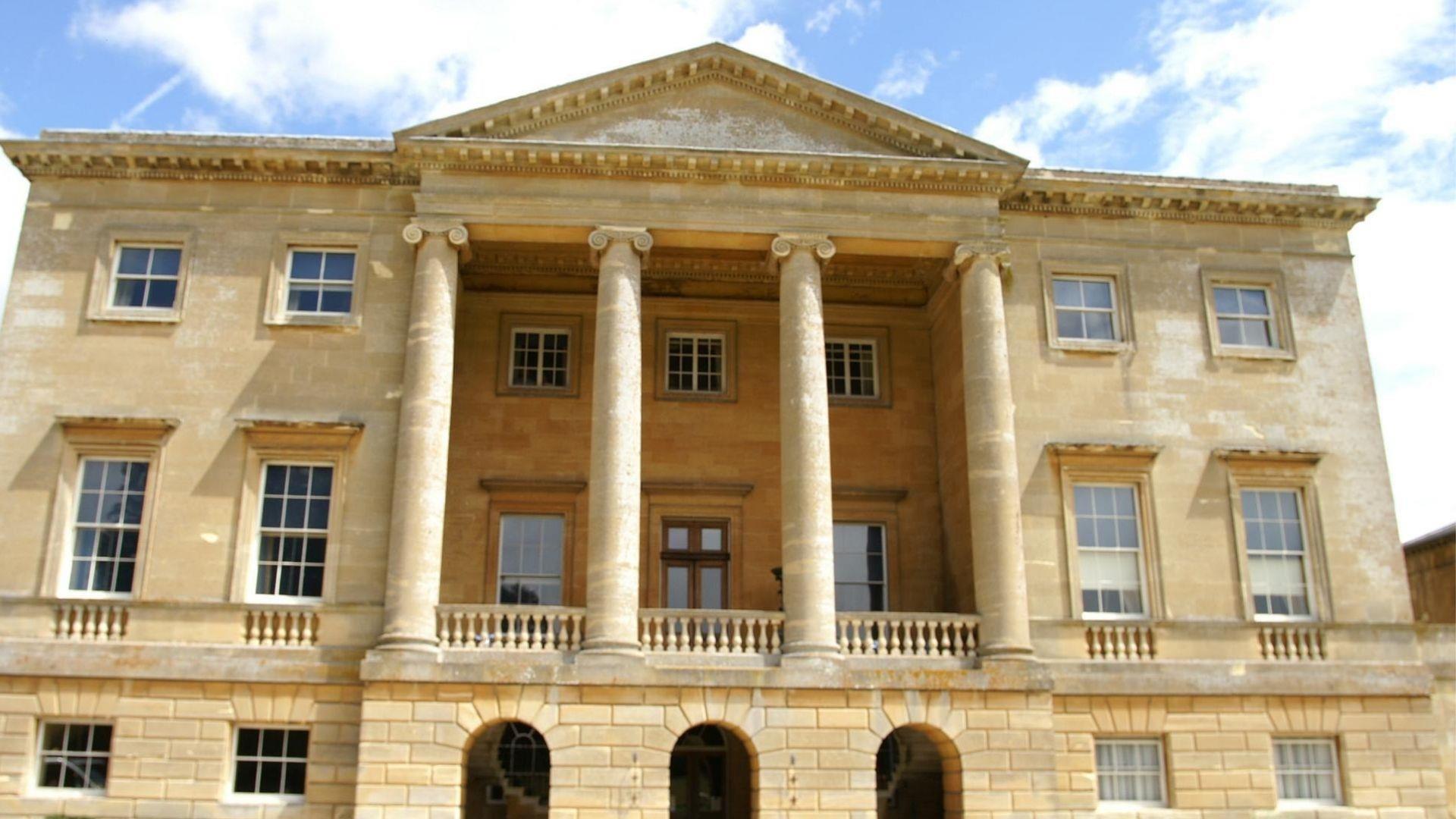 Main house facade at Basildon Park