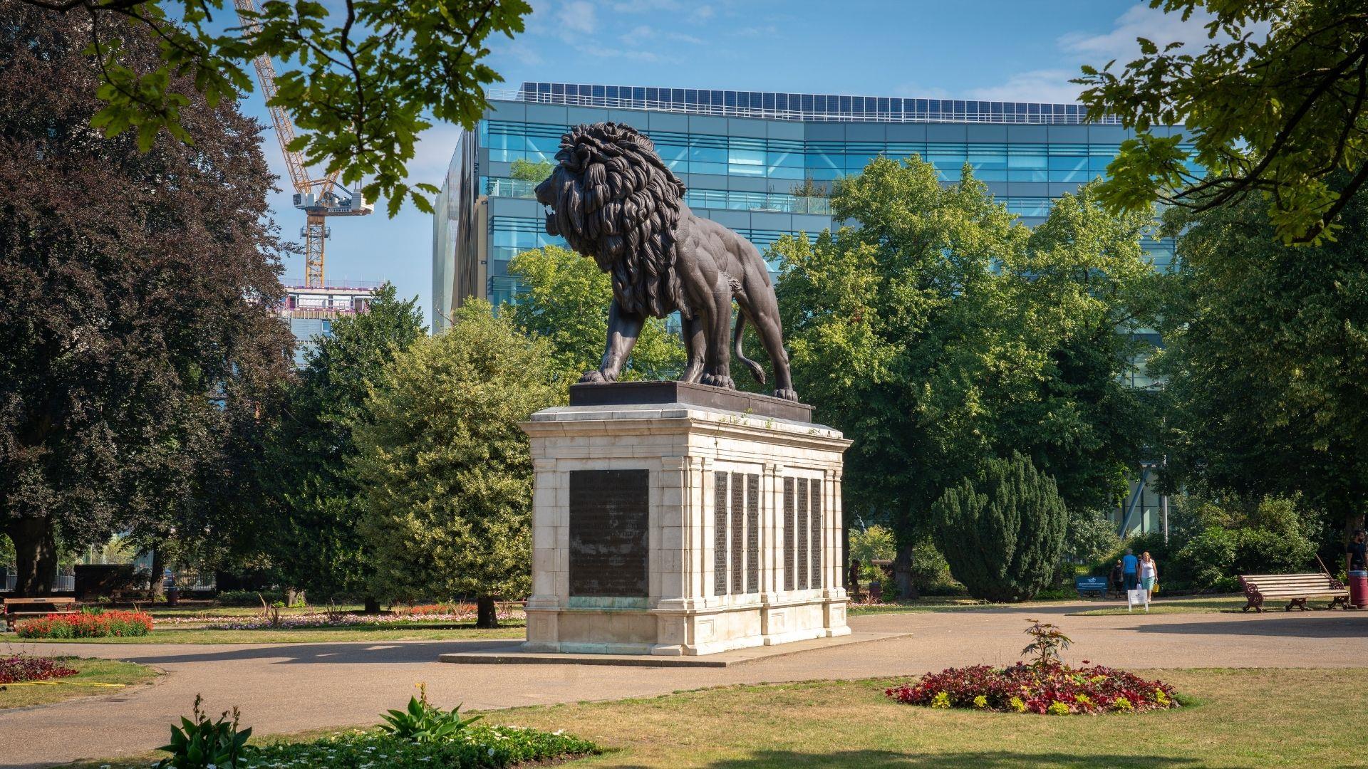 Maiwand Lion in Forbury Gardens