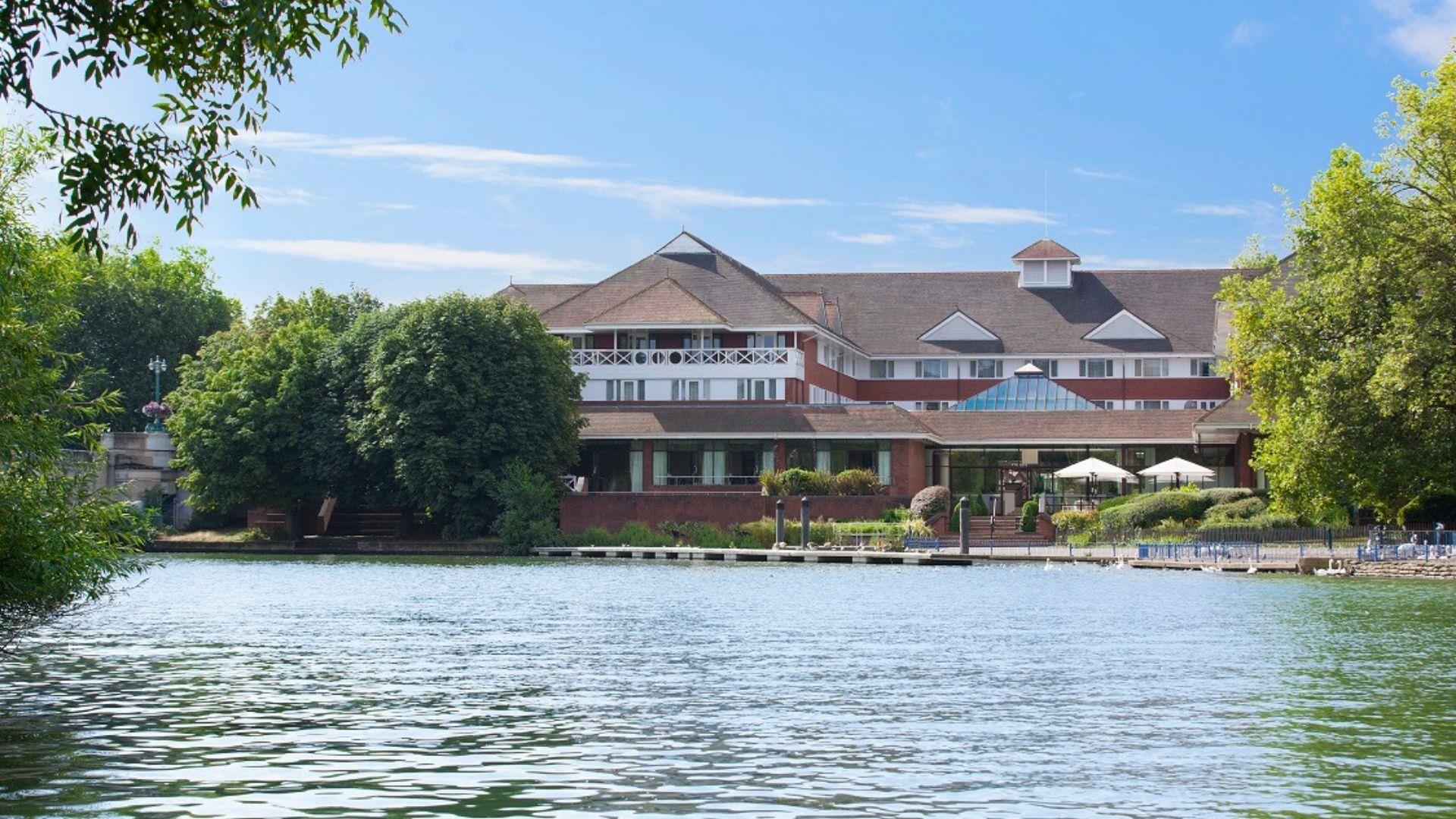 Looking across the Thames to the Crowne Plaza