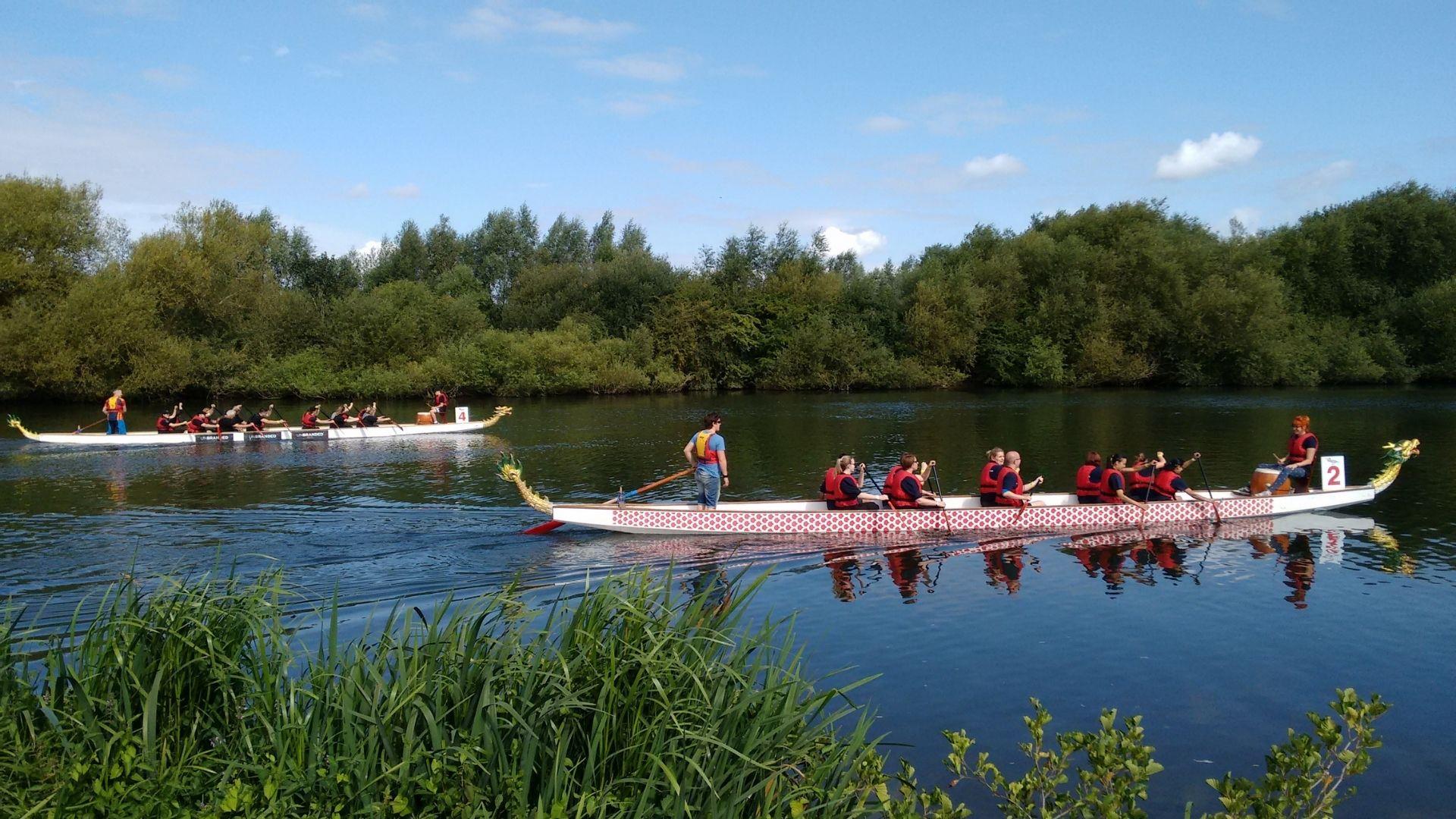 Rowers on the River Thames