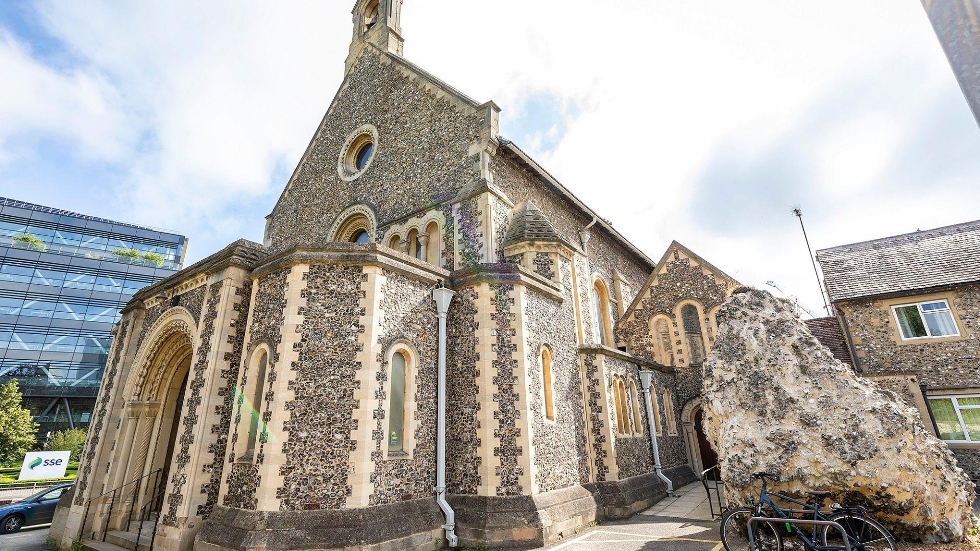 exterior of church