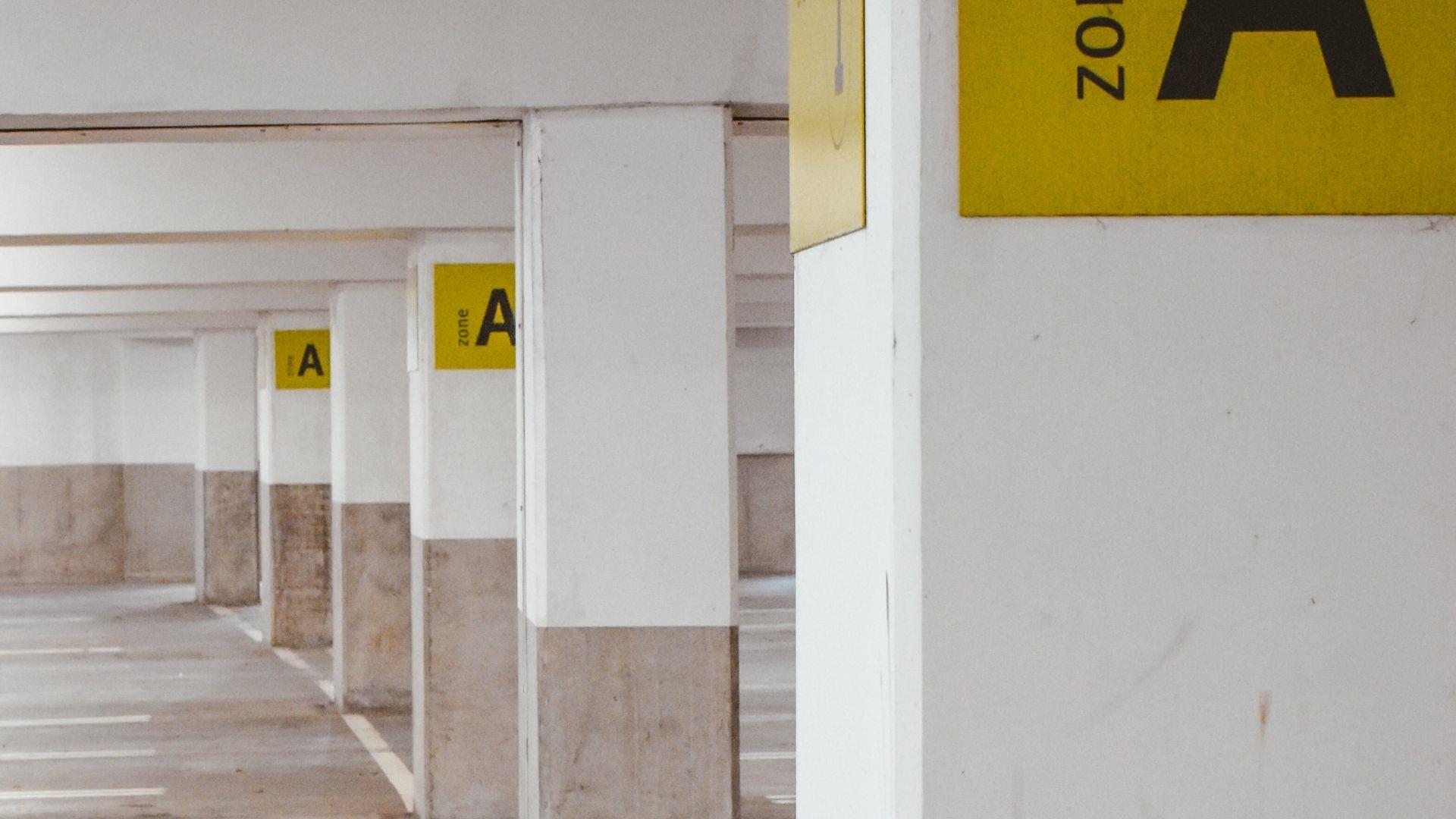 Empty multi-storey car park