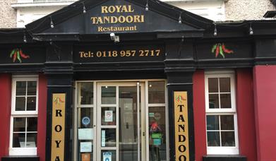 front door of restaurant