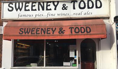 front of restaurant