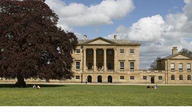 The facade of the house at Basildon Park