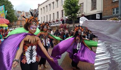 colourful parade