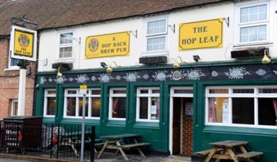 exterior of Hop Leaf pub