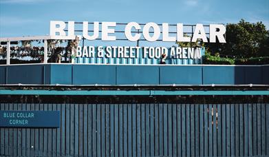 Blue Collar sign
