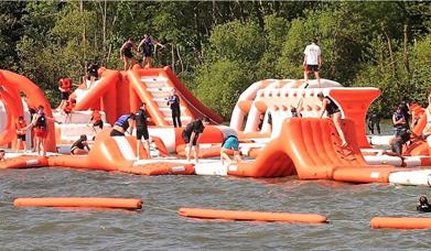 floating obstacle course