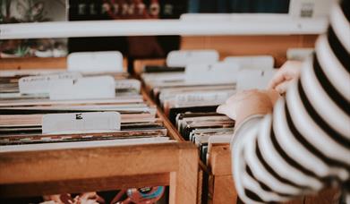 leafing through records