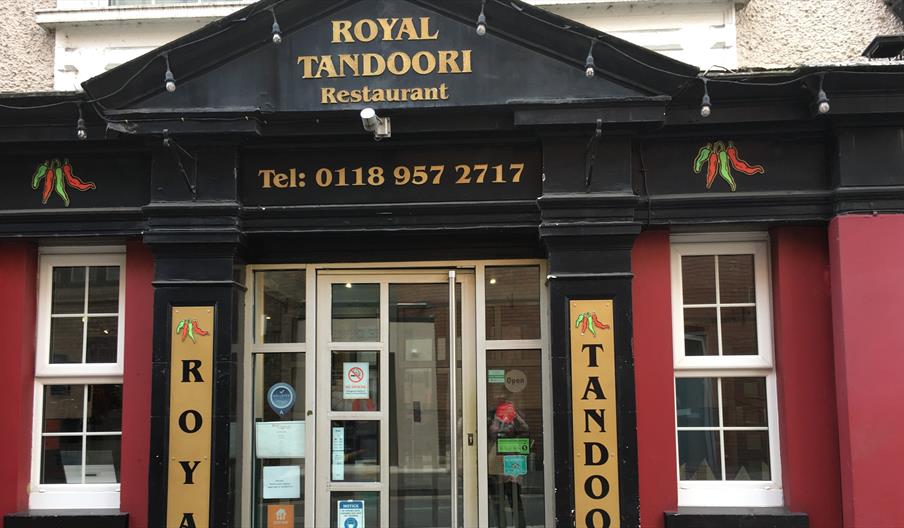 front door of restaurant