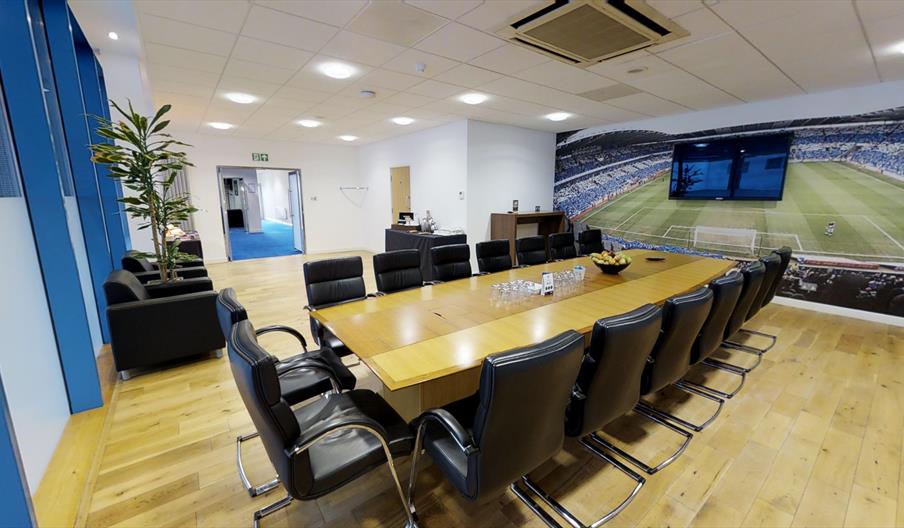 Boardroom with pitch view