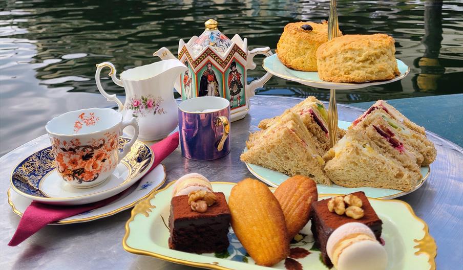 Afternoon tea on Whittington tea barge