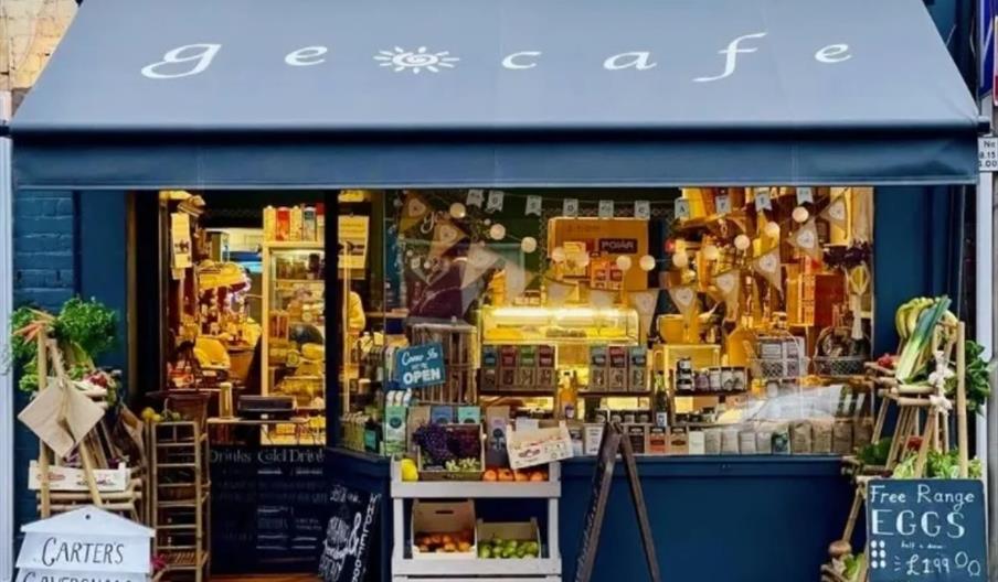 Cafe store front