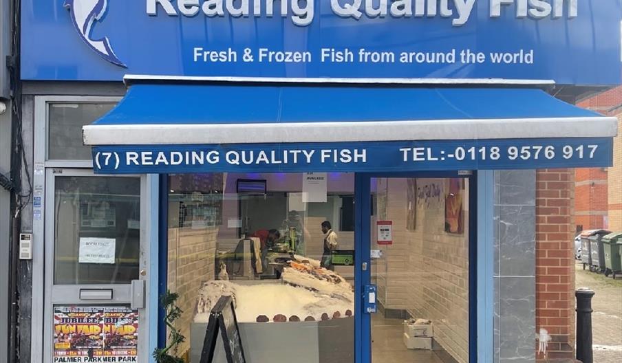 front window of fishmonger