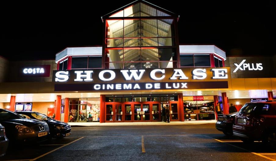Cinema front at night