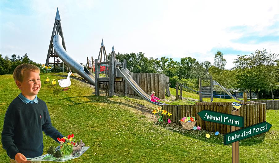 child in playground