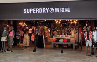 front window of Superdry