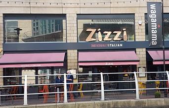 front of restaurant
