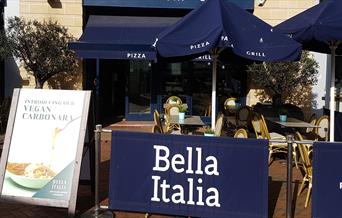 front of restaurant