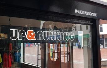 Up & Running shop window