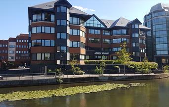 offices across the River Kennet