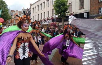 colourful parade