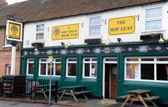 exterior of Hop Leaf pub