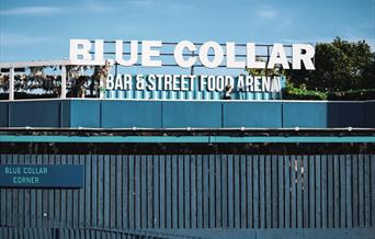 Blue Collar sign